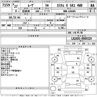 Daihatsu MOVE лот № 7159 оценка RA  с аукциона в Японии 2