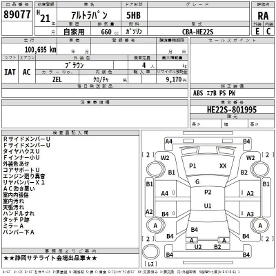 Suzuki ALTO LAPIN  с аукциона в Японии