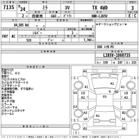 Daihatsu MIRA лот № 7135 оценка 3  с аукциона в Японии 2