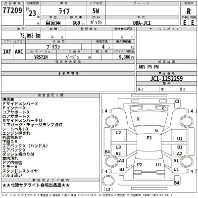Honda LIFE  с аукциона в Японии