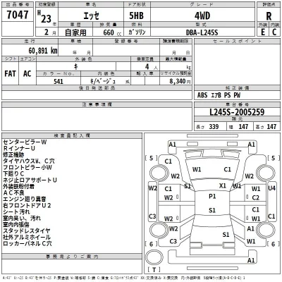Daihatsu Esse  с аукциона в Японии
