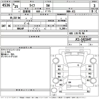 Honda LIFE  с аукциона в Японии