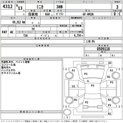 Mitsubishi MINICA  с аукциона в Японии