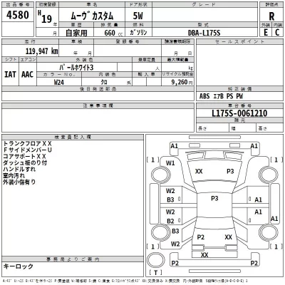 Daihatsu MOVE  с аукциона в Японии