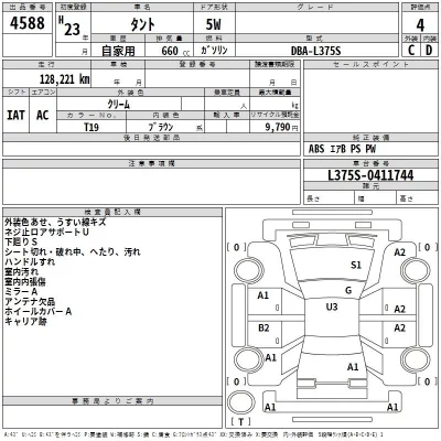 Daihatsu TANTO  с аукциона в Японии