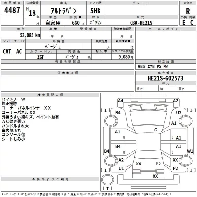 Suzuki ALTO LAPIN  с аукциона в Японии
