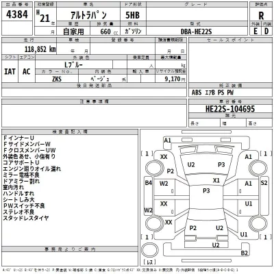 Suzuki ALTO LAPIN  с аукциона в Японии