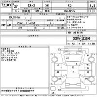 Mazda CX-3 лот № 72103 оценка 3.5  с аукциона в Японии 2