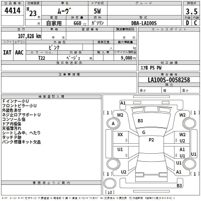 Daihatsu MOVE  с аукциона в Японии