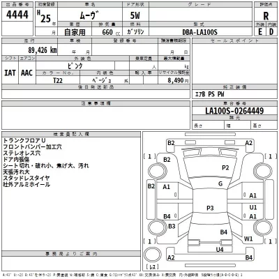 Daihatsu MOVE  с аукциона в Японии