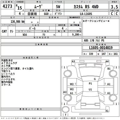 Daihatsu MOVE  с аукциона в Японии