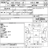 Daihatsu HIJET TRUCK лот № 74538 оценка 3.5  с аукциона в Японии 2