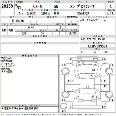 Mazda CX-5  с аукциона в Японии