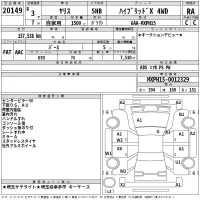 Toyota YARIS лот № 20149 оценка RA  с аукциона в Японии 2