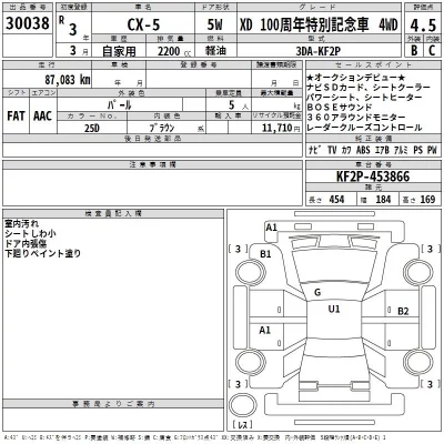 Mazda CX-5  с аукциона в Японии