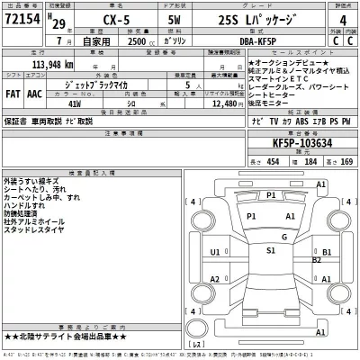 Mazda CX-5  с аукциона в Японии