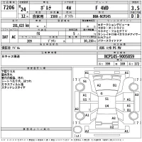 Toyota PORTE лот № 7206 оценка 3.5  с аукциона в Японии 2