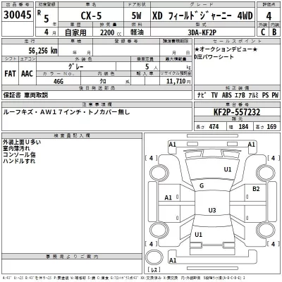 Mazda CX-5  с аукциона в Японии
