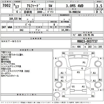 Toyota ALPHARD  с аукциона в Японии