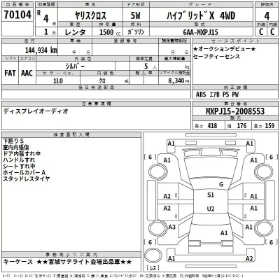 Toyota YARIS CROSS  с аукциона в Японии