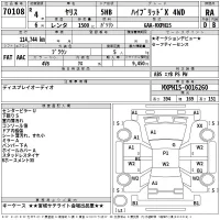 Toyota YARIS лот № 70108 оценка RA  с аукциона в Японии 2