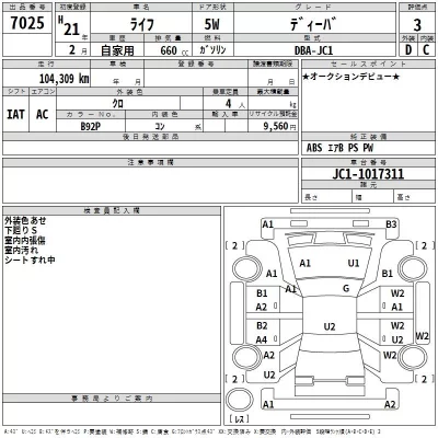 Honda LIFE  с аукциона в Японии