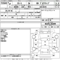 Mazda CX-5 лот № 73504 оценка 3.5  с аукциона в Японии 2