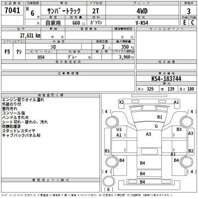Subaru SAMBAR  с аукциона в Японии