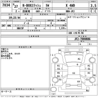 Honda N BOX SLASH лот № 7034 оценка 3.5  с аукциона в Японии 2