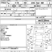 Toyota MARK X лот № 77022 оценка 3  с аукциона в Японии 2
