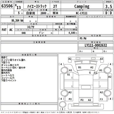 Toyota HIACE TRUCK  с аукциона в Японии