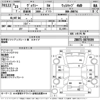 Toyota VOXY лот № 70122 оценка RA  с аукциона в Японии 2
