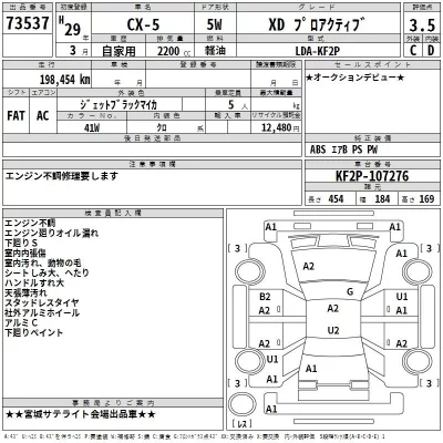 Mazda CX-5  с аукциона в Японии