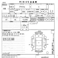Toyota PRIUS ALPHA лот № 30025 оценка 3.5  с аукциона в Японии 10