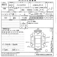 Mercedes-Benz A CLASS лот № 90072 оценка 3.5  с аукциона в Японии 10