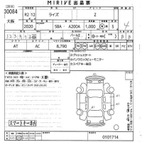 Toyota RAIZE лот № 30084 оценка 4  с аукциона в Японии 10