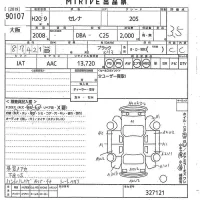 Nissan SERENA лот № 90107 оценка 3.5  с аукциона в Японии 10