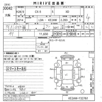 Mazda CX-5 лот № 30042 оценка 4  с аукциона в Японии 10