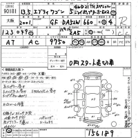Suzuki EVERY WAGON лот № 90181 оценка R  с аукциона в Японии 10
