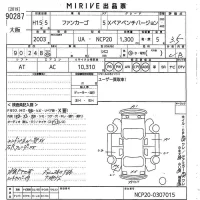 Toyota FUNCARGO лот № 90287 оценка 3.5  с аукциона в Японии 10