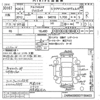Alfa Romeo Giulietta лот № 30167 оценка R  с аукциона в Японии 10
