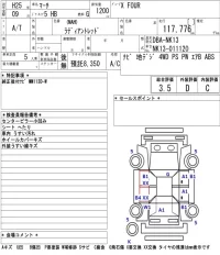 Nissan MARCH лот № 4066 оценка 3.5  с аукциона в Японии 5