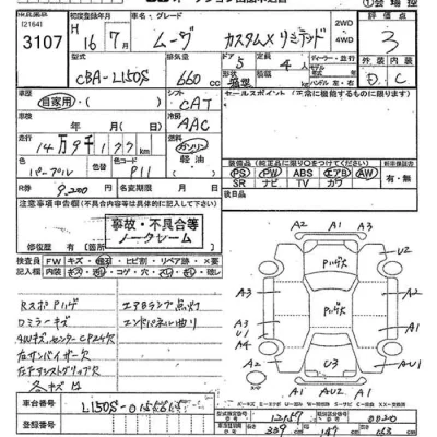 Daihatsu MOVE  с аукциона в Японии