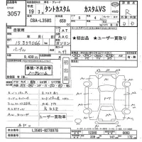 Daihatsu TANTO лот № 3057 оценка R  с аукциона в Японии 2