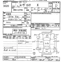 Daihatsu MOVE CONTE лот № 3020 оценка R  с аукциона в Японии 2
