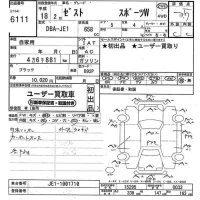 Honda ZEST лот № 6111 оценка 3.5  с аукциона в Японии 6