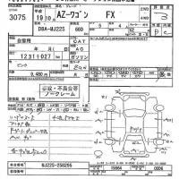 Mazda AZ WAGON лот № 3075 оценка 3  с аукциона в Японии 10