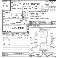 Daihatsu TAFT лот № 6120 оценка R  с аукциона в Японии 10