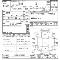 Daihatsu TANTO лот № 6190 оценка 3  с аукциона в Японии 10