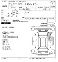 Toyota AQUA лот № 2202 оценка 0  с аукциона в Японии 3